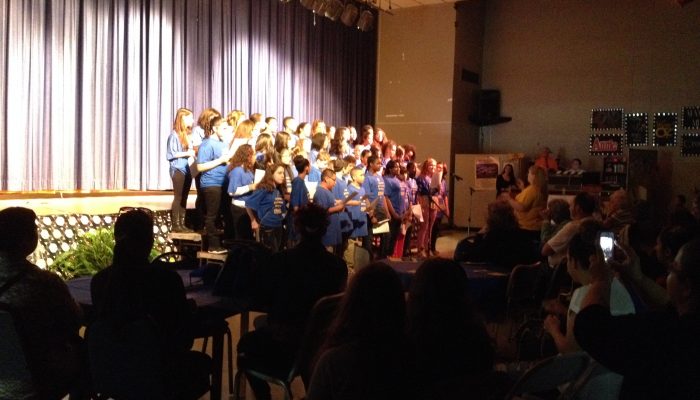 West Side Middle School Community Day choir