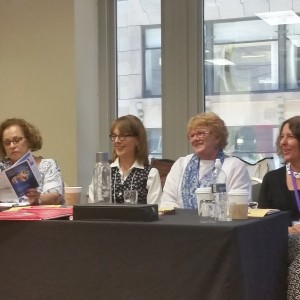 Judy Carson (CSDE), Betsy LeBorious (CREC), Michele Femc-Bagwell (CommPACT) present programs as best practices at Chicago Family Engagement Conference